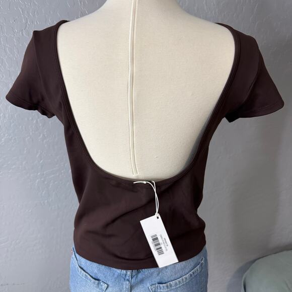 CSB Open Back Tee, Brown, XXL - Picture 2 of 4